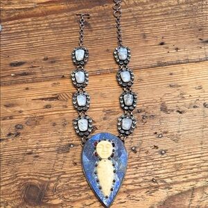 Artisan Blue and Silver Necklace sterling